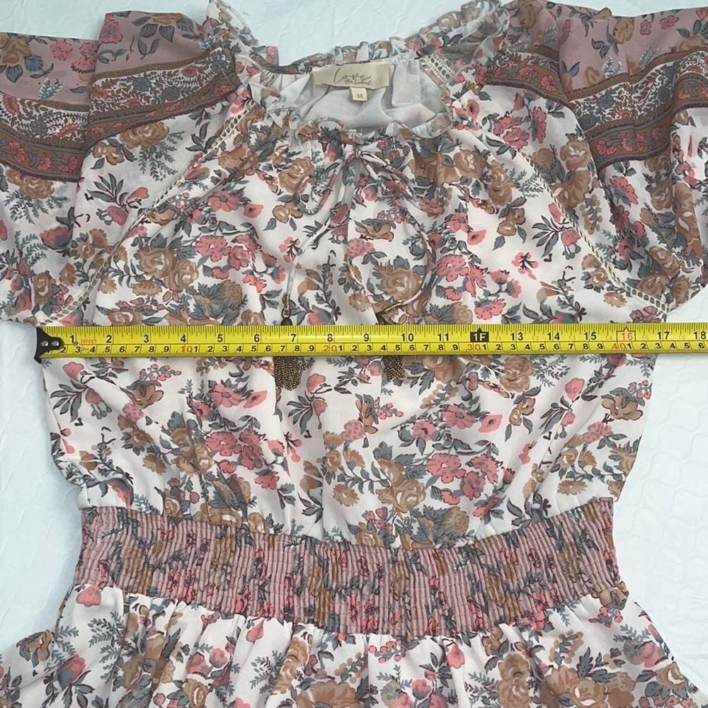 Anthropologie Love The Label boho Tippy Border dress in Euphoria M - Picture 9 of 11